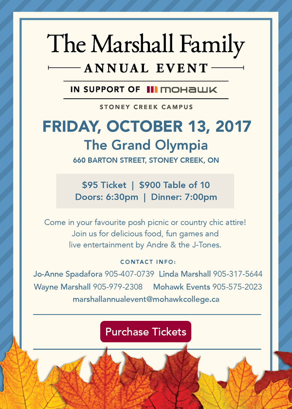 Marshall Family Annual Fundraiser 2017