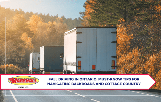 Marshall Fuels blog, "Fall Driving in Ontario: Must-Know Tips for Navigating Backroads and Cottage Country"